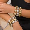 Retro Exaggerated Irregular CCB Beaded Necklace Personality