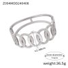 Fashion New Personalized Titanium Steel Gold-plated Diamond Geometric Bracelet