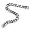 Thick Type Simplicity Stainless Steel Polished Buckle Bracelet