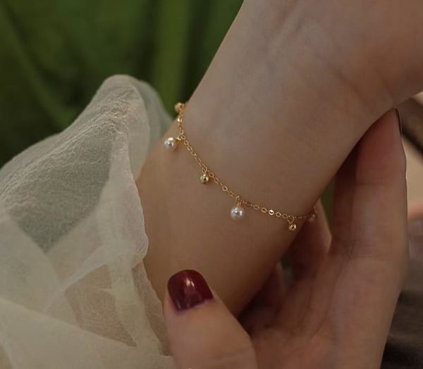 Women's Starry Pearl Tassel Bracelet Bracelet