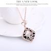 Luxury Jewelry Leopard Print Hollow Set Necklace Earrings