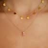 Fashion Birthday Stone Diamond Necklace