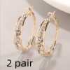 European And American Air Drill Mosaic Women's Earrings