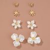 Fashion Women's All-match Butterfly Alloy Stud Earring Set