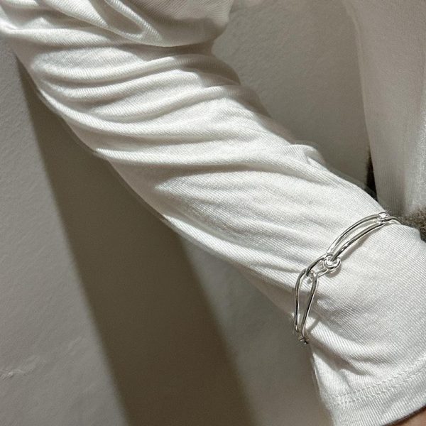 Hollow S925 Silver Plated Bracelet For Women