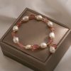 Hetian Jade Peach Blossom Strawberry Quartz Bracelet Girls' Crystal Bracelet