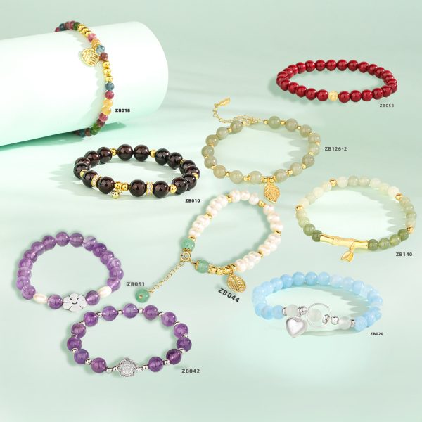 S925 Sterling Silver Color Stonelet Natural Citrine Bracelet Bracelet