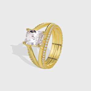 European And American Simple Special Interest Light Luxury Design Sense All-match Ring Women