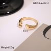 Geometric Design Stainless Steel Open Titanium Steel Ring