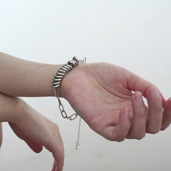 Trend Personality Circle Retro Stitching Bracelet