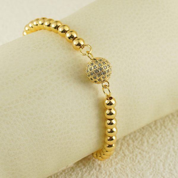 Copper Bracelet With Zircon Arabic Style Exquisite Daily Ornament Jewelry Accessories