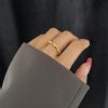Twist Cord For Braiding Ring Women's Minimalist Design Japanese And Korean All-match Niche