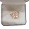 5A Bright Natural Freshwater Pearl Ring 18K Real Gold Plated Frosted Flower Ring