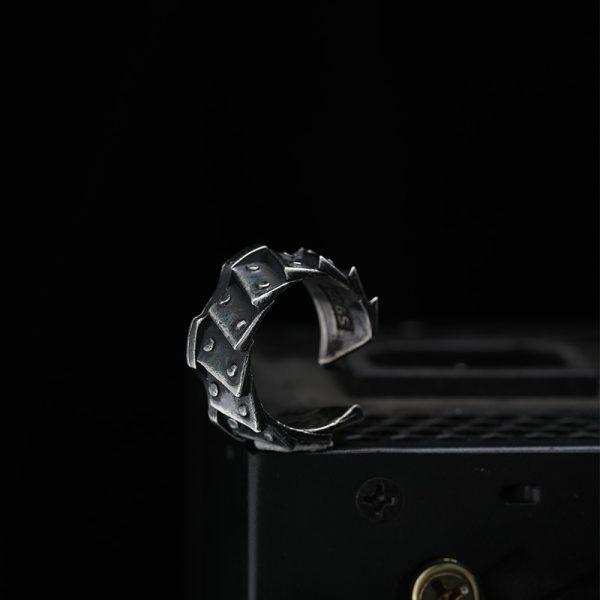 Original Motorcycle Gear Ring Men's Sterling Silver Retro