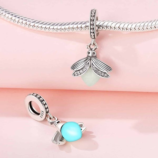 925 Sterling Silver Beads Pendant DIY Bracelet Jewelry Accessories