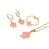 Mushroom Stainless Steel Jewelry Set Earrings
