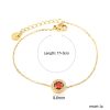 European And American Fashion Round Drop-shaped Stainless Steel Bracelet For Women