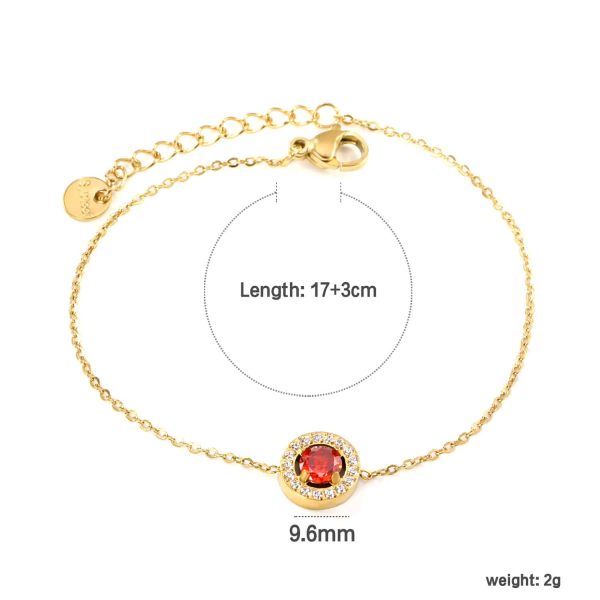 European And American Fashion Round Drop-shaped Stainless Steel Bracelet For Women