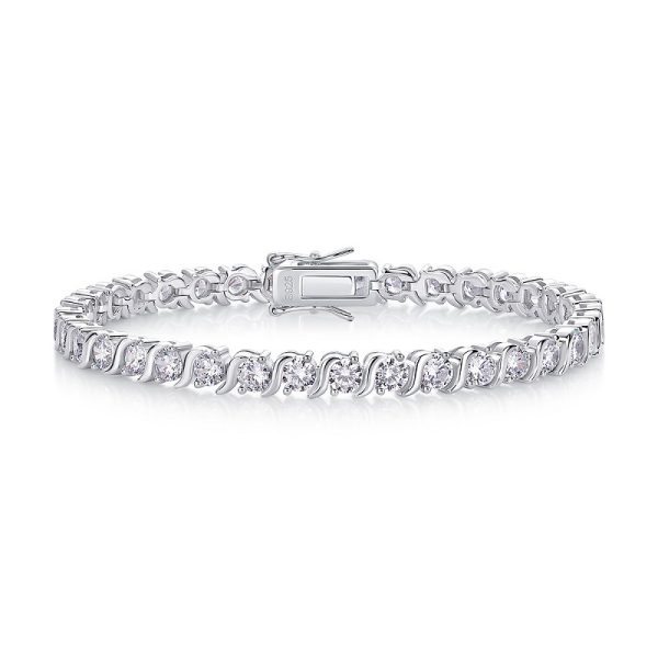 Light Luxury High-grade Fashion 925 Silver Horoscope Buckle Full Inlaid Bracelet