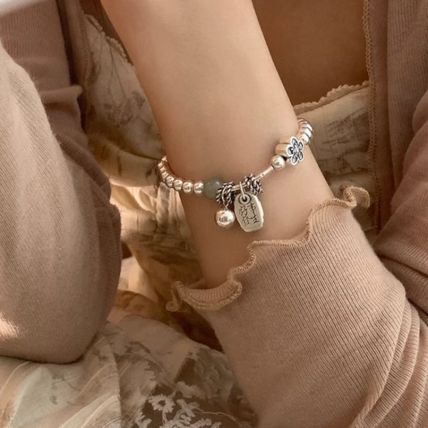 Good Things Happen Jade Beaded Bracelet Female Affordable Luxury Fashion