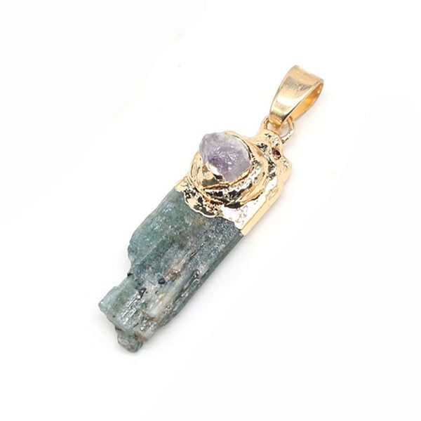Simple Natural Stone Pendant DIY Jewelry Accessories