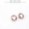 Fashion All-match Jewelry Necklace Earrings Two-piece Set