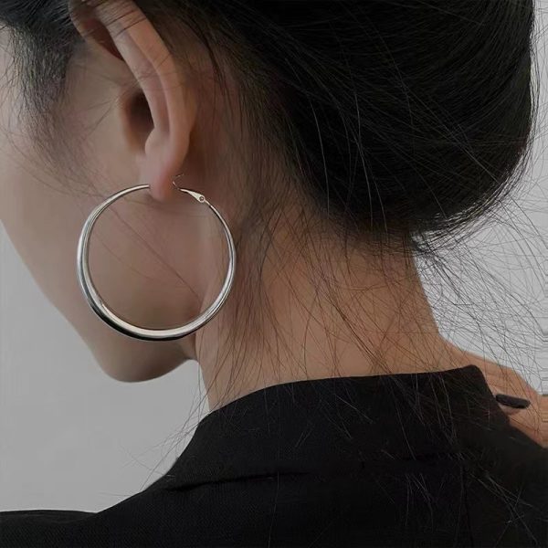 Fashion Ins Simple Female Big Circle Earrings