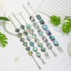 Teardrop-shaped Abalone And Shellfish Bracelet