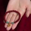 Fashion Personalized Gold Cinnabar Bracelet For Women