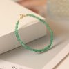 3mm Surface Cutting Beads Aventurine Lucky Beads Very Fine Crystal Retro Style Bracelet