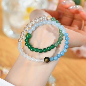 Three-attribute Gold Water Soil Bracelet For Men And Women
