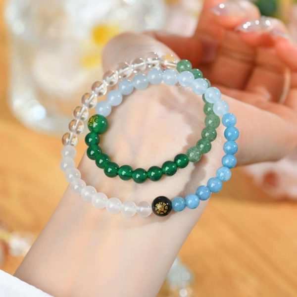 Three-attribute Gold Water Soil Bracelet For Men And Women