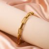Titanium Steel Bracelet Cross-border Arrival Minimalist Design Plated 18K