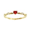 Women's Fashion Personalized Zircon Peach Heart Ring