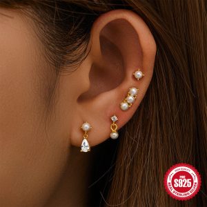 Zircon Versatile Fashion Earring Set Geometric