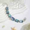 Teardrop-shaped Abalone And Shellfish Bracelet