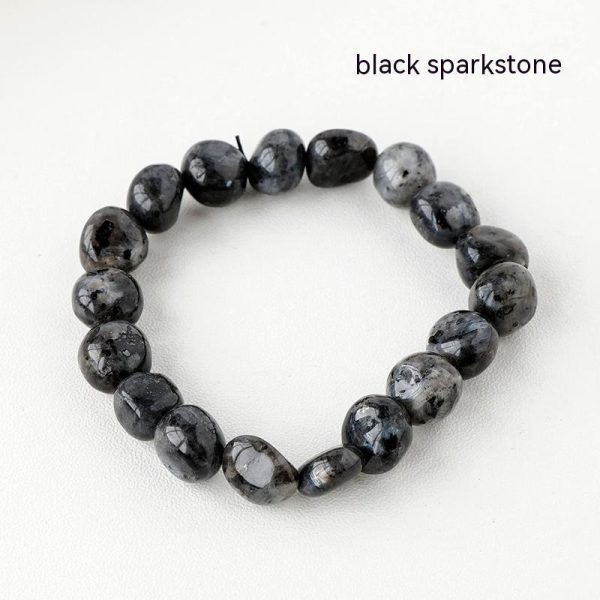 Natural Crystal Stone Rolling Stone Bracelet