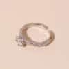 Simple Fashion Relievo Open Ring For Women