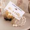 c7d15df6-0145-4260-be71-bb3eb8cb62a9.jpg Women's Jewelry Pearl Butterfly Chain Big Ear Stud Set 9-piece Set