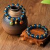 Ancient Golden Sand Colored Glaze Bracelet Two Ends
