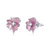 Bud Flower Necklace Earrings Jewelry Set