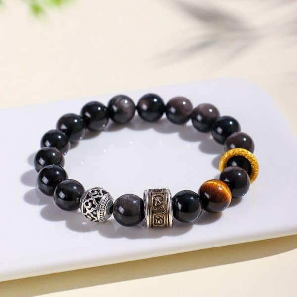 Black Handmade Stone Handmade Bracelet