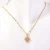 December Birthday Stone Necklace Quadrilateral