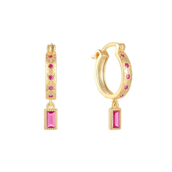 Cassidy Diamond Hoops
