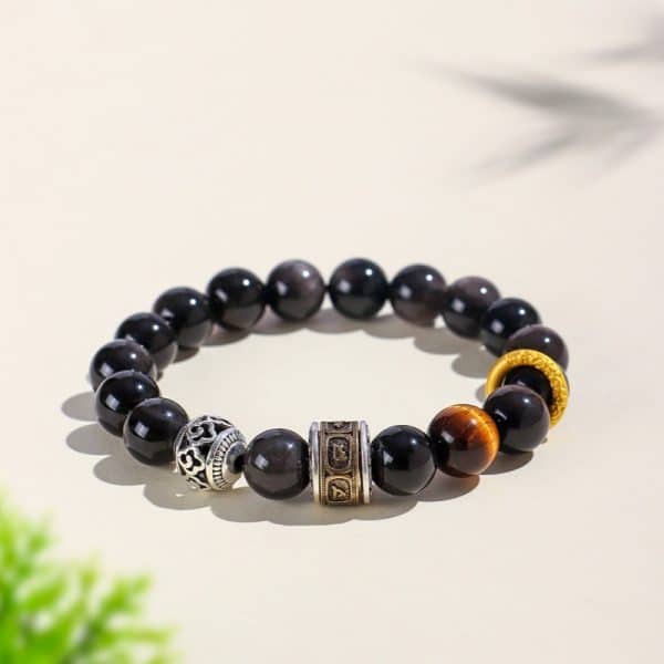 Black Handmade Stone Handmade Bracelet