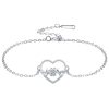 European And American Cat Footprints Bracelet High Sense Female With Hearts Dog Paw Bracelet Female