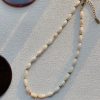 Vintage Shell Natural Stone Necklace Women's Clavicle Chain