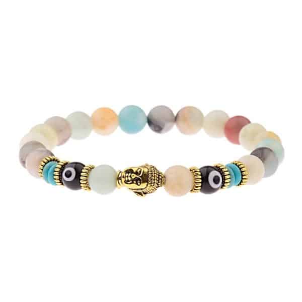 Buddha Head Alloy Accessories Tiger-shaped Stone Energy Stone Elastic Bracelet