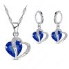 Heart-shaped Earrings Necklace Jewelry Set Decorations Wedding