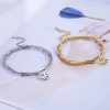 Memory Footprints Girl Hot Girl Double Golden Bracelet